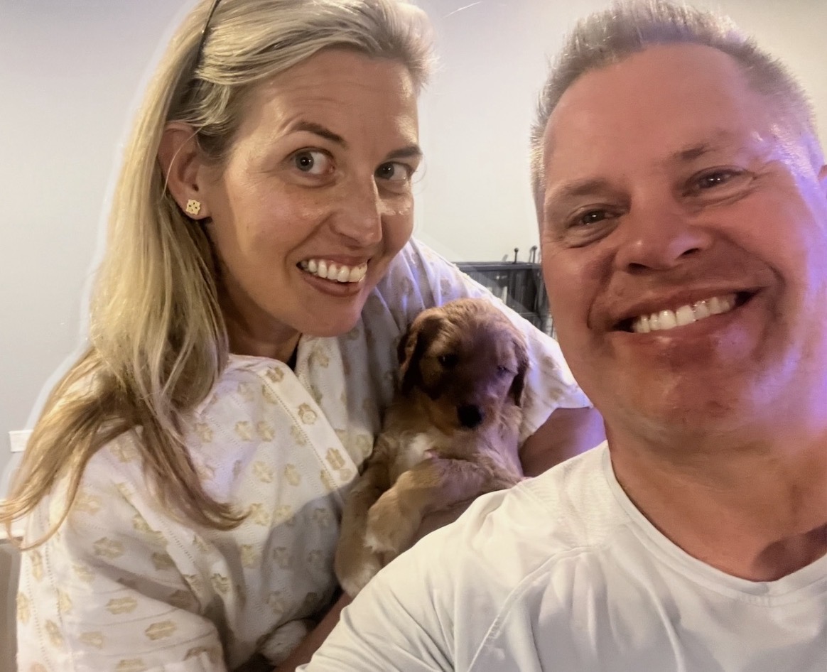 Nichole and Dave, founders of Good as Gold Doodles, Baltimore Maryland